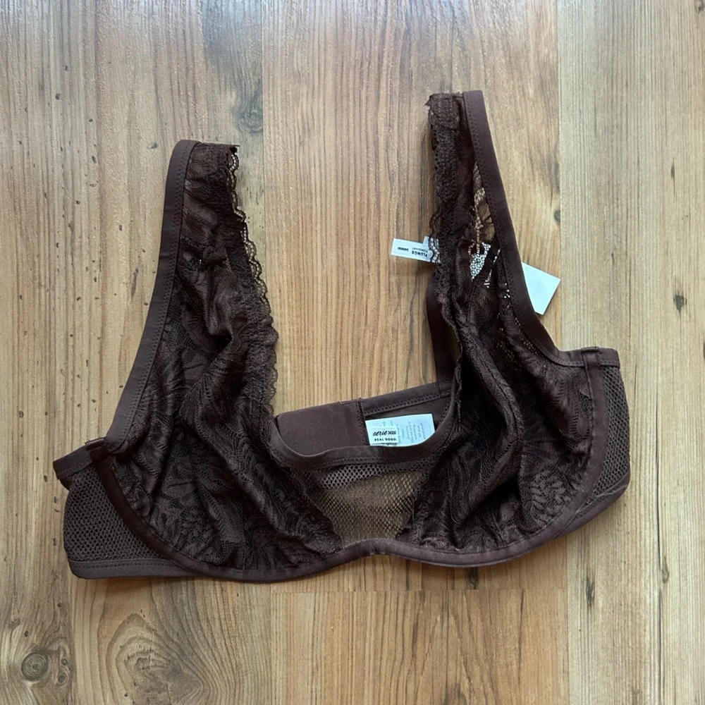 Aerie Chocolate Lace Bra - Picture 4 of 8